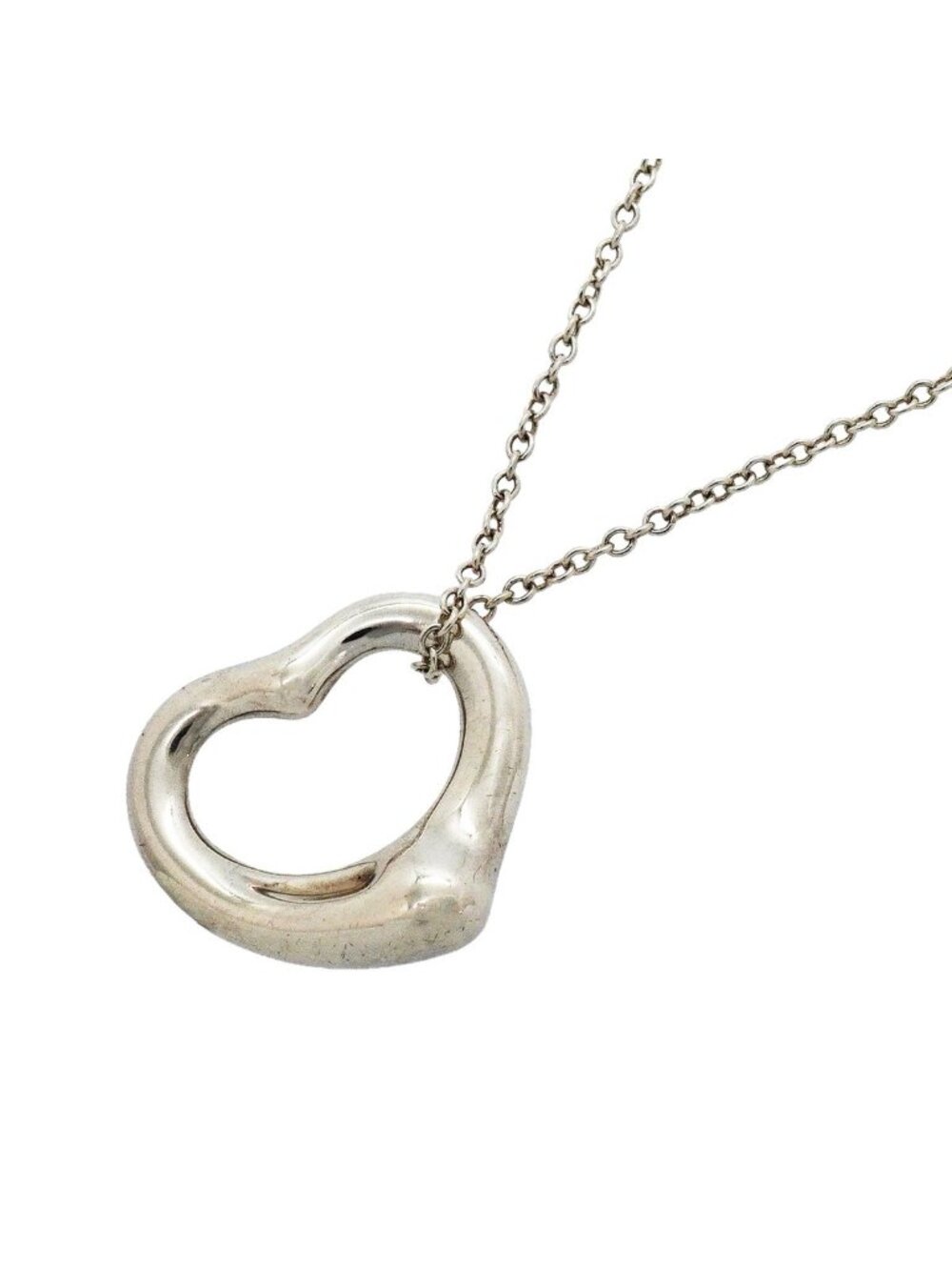 Tiffany & Co Necklace Open Heart 925 Sterling Silver